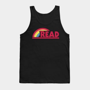 Retro Reading Rainbow Read Parody Teacher, Tank Top